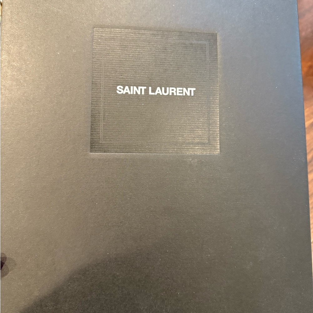 Saint Laurent White Lax distressed Lace-Up Sneakers - Picture 16 of 16